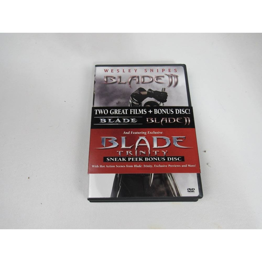 Blade & Blade II DVD Set with Blade Trinity Sneak Peek Bonus Disc Wesley Snipes